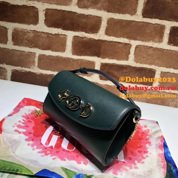 7 Star Gucci 564718 Strawberry Print Leather Zumi Mini Replica Bag