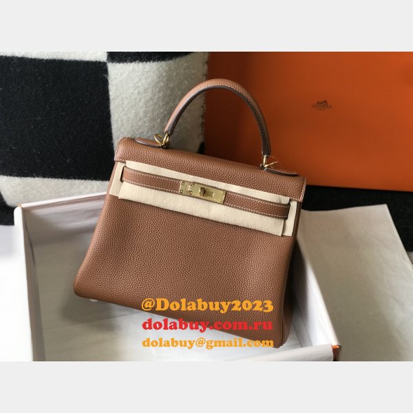 High Quality Customize Hermes Kelly 25MM/28MM TOGO LEATHER For Sale