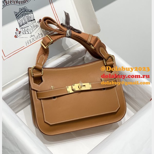 Luxury hermes jypsiere mini calf leather bag