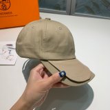 Hermes High Quality Canvas fabric Peaked cap