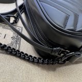 Designer Gucci Luxury Camera 634936 GG Marmont mini shoulder black bag