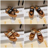 Designer Slippers Dupe AAAAA Replica Chloe Flip Flops