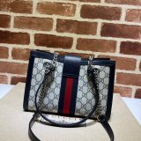 Top Quality Gucci 498156 GG Supreme Padlock Small Shoulder Bag