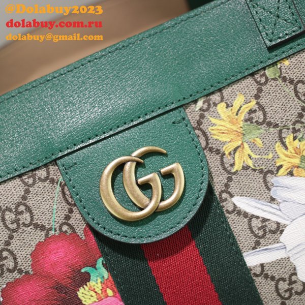 Gucci Replica 547947 AAA+ Ophidia soft GG Supreme medium tote Green