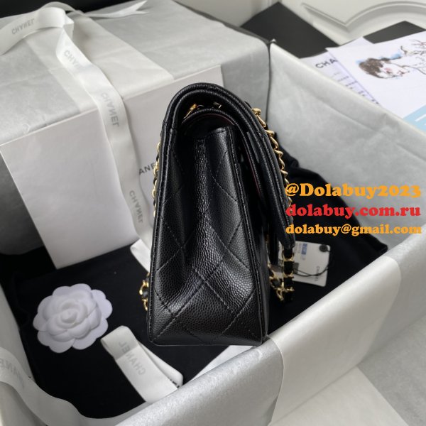 7 Star CC Small Flap Caviar Leather CF 23cm Bag