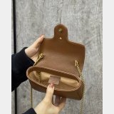 Gucci Replica GG Marmont 476433 matelassé super mini brown bag