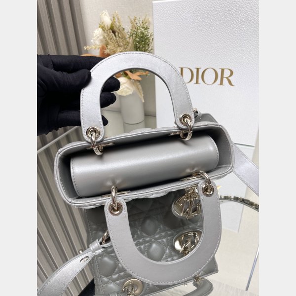 Best DIOR LADY MY ABC Wholesale PATENT LEATHER HANDBAG 20cm