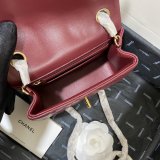 Knockoff CC Lambskin Flap Bag 17cm AS1115