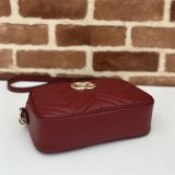 Gucci Perfect Knockoff Luxury 447632 GG Marmont Small Matelassé Shoulder Red Bag