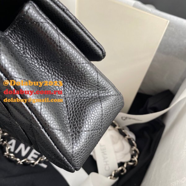 High Quality CC CF 20CM Flap classic flap Black bag