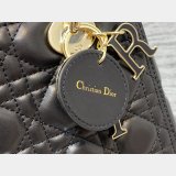 Perfect Quality Replica Lady Dior 24cm Dolabuy Black Handbag