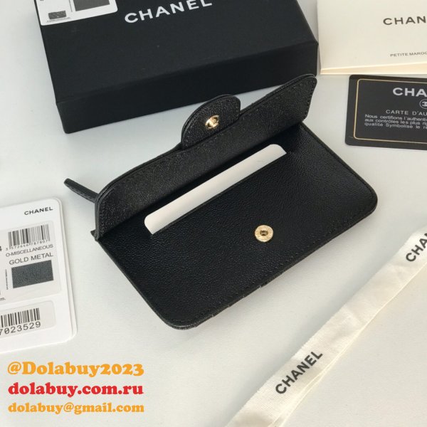 Replica CC Wallets and cardholders Designer AP0374 Black