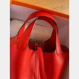 Hermes Replica Picotin Mm Clemens Fitting Red Bag