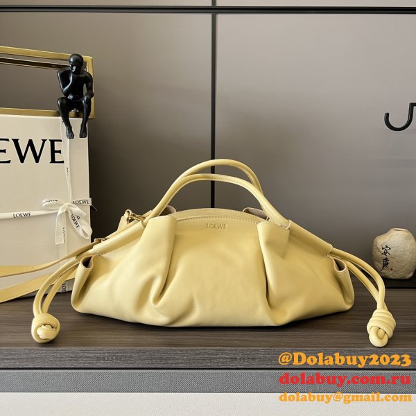 Top Quality Paseo Dumpling Buns small Nappa leather BAG