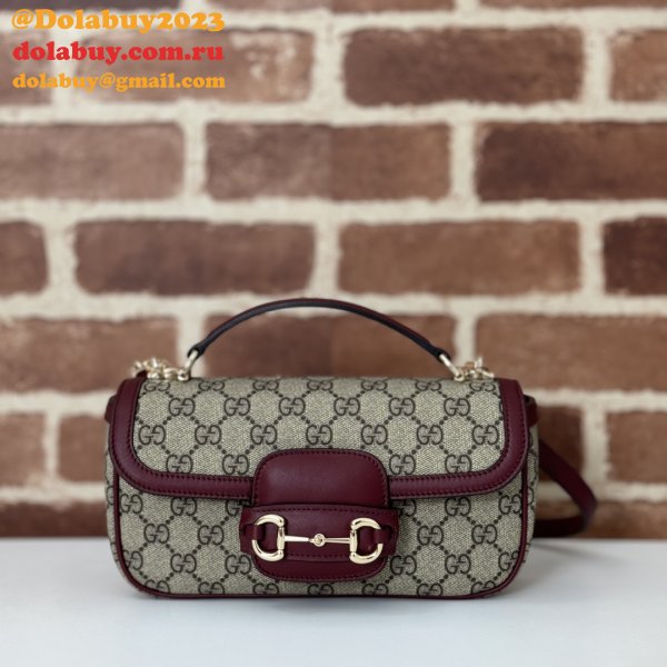 Designer Gucci Horsebit Duplicate Shoulder 815206 7 Star Bag