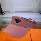 Wholesale Prada Metal triangle logo Empty top hat