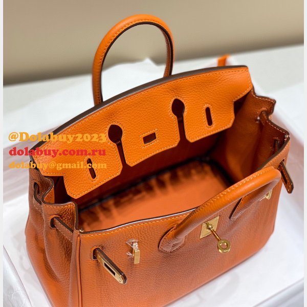 HERMES BIRKIN 25CM HALF HUMAN HANDMADE STICHING