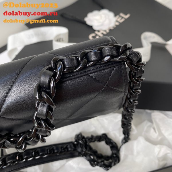 Best Quality Replica New WOC AP0957 19 Wallet Chain Glossy Calfskin Bag