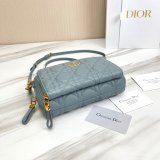 High Quality Dior Caro Bag Brown Supple Cannage Calfskin