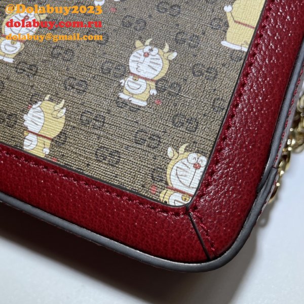 Luxury Replica Gucci 655596 Doraemon X Red Bag