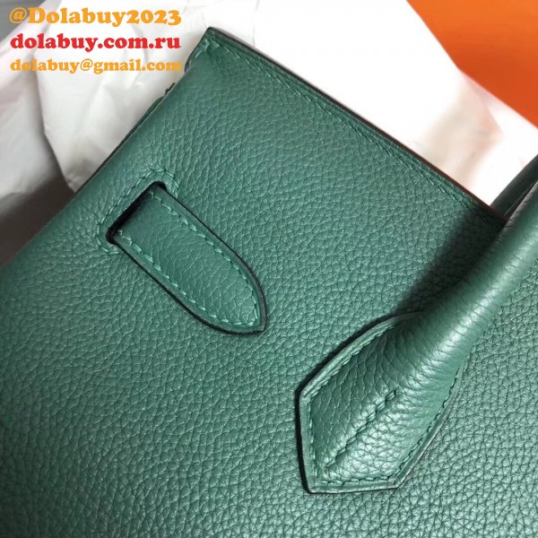 Hermes Birkin 35cm Togo leather Handbags Green