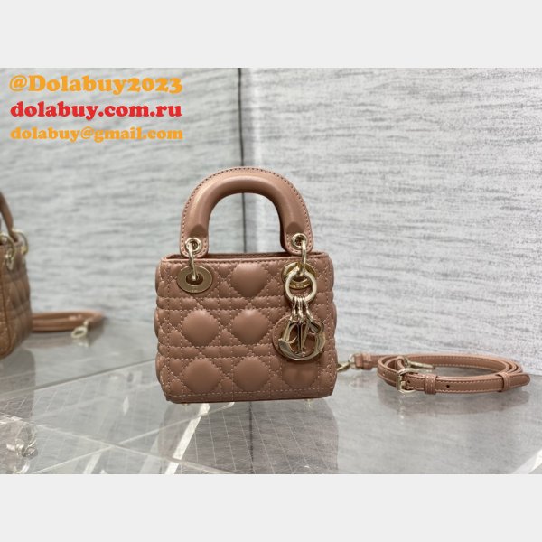 Replica Fashion Dior Micro Lady 1:1 Mirror 12CM Bag