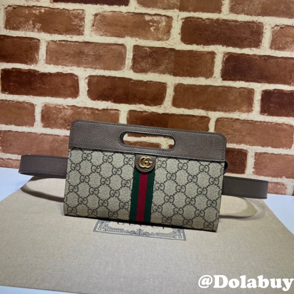 Gucci Replica Ophidia Ebony GG Supreme Belt 704196 Bag Store