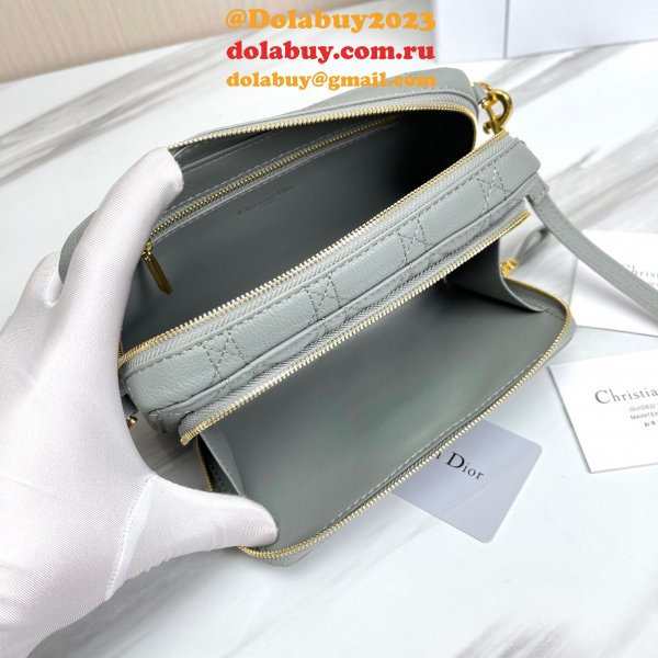 High Quality Dior Caro Bag Brown Supple Cannage Calfskin