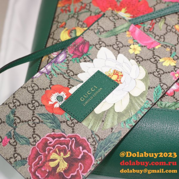 Gucci Replica 547947 AAA+ Ophidia soft GG Supreme medium tote Green