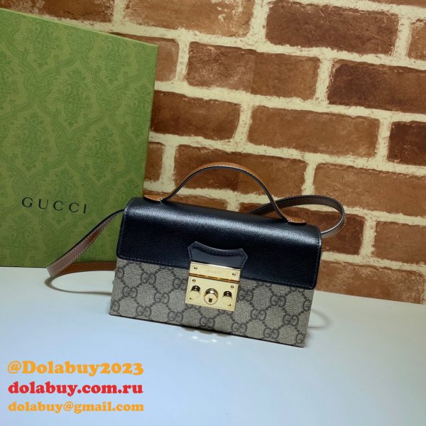 Gucci Replica 7 Star 652683 Padlock mini bag GG Supreme Cheap