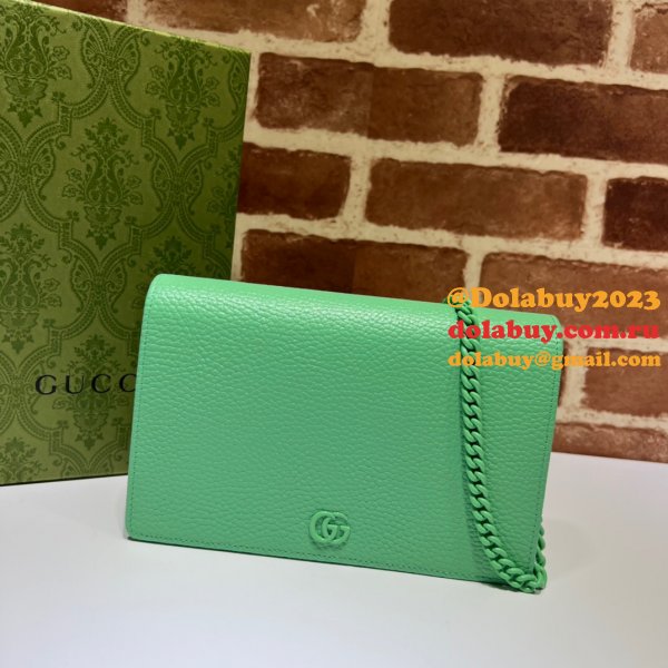 High End Replicas Gucci 497985 Chain GG Marmont Wallets Bag