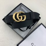 AAA+ Gucci 38mm Replica GG sliver/golden black Belt