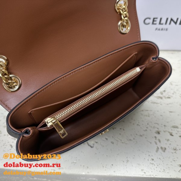 Celine Victoire Triomphe Canvas Tan 116593 Duplicate Bag