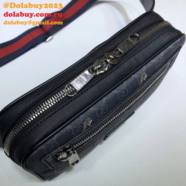 Designer Gucci GG Supreme Black Belt Replica 474293 Bag