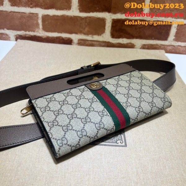 Gucci Replica Ophidia Ebony GG Supreme Belt 704196 Bag Store