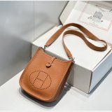 Replica Hermes Evelyne III TPM Mini Camel Bags