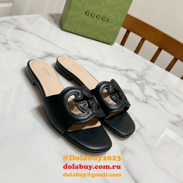 Replica Gucci Designer Shoes Outlet Flat Slippers Sale