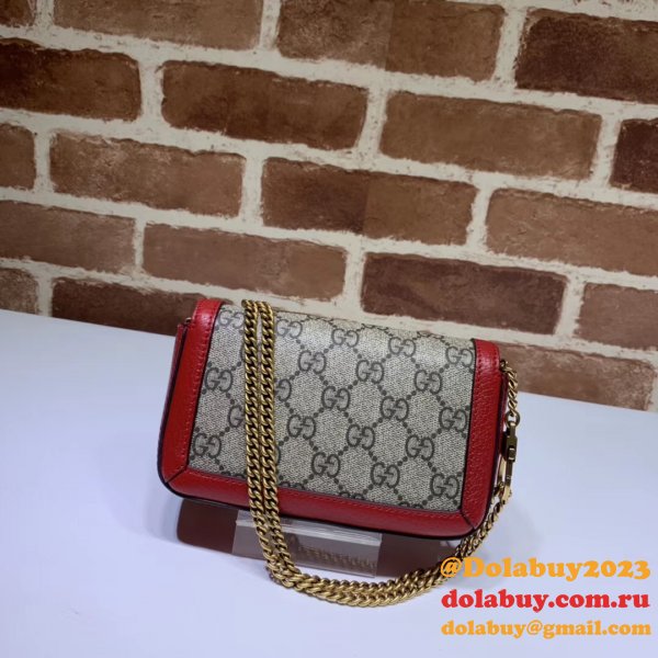 Fake Gucci GG Marmont matelassé leather super mini 476433 bag Clutches