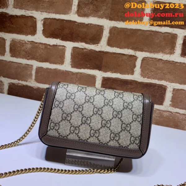 Fake Gucci GG Marmont matelassé leather super mini 476433 bag Clutches