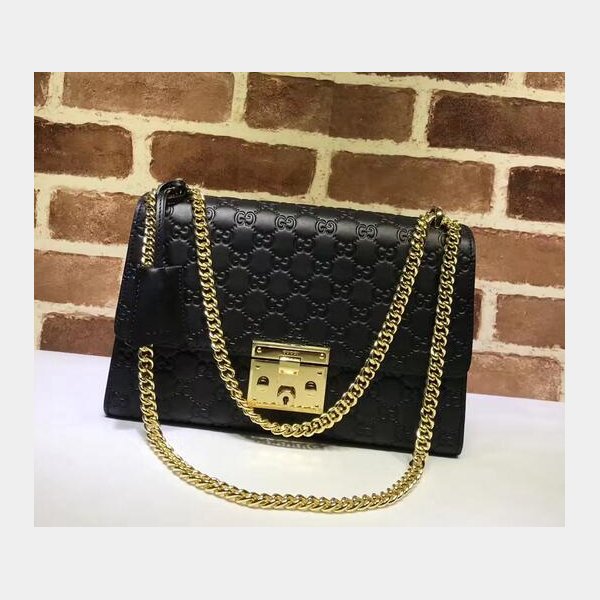 Replica 7 Star Gucci Padlock medium GG shoulder 409486 bag