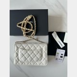 Most classical CC WOC Small caviar leather Chain bag