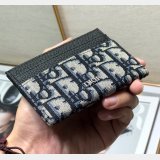 Replica Dior Oblique Jacquard Card Holder