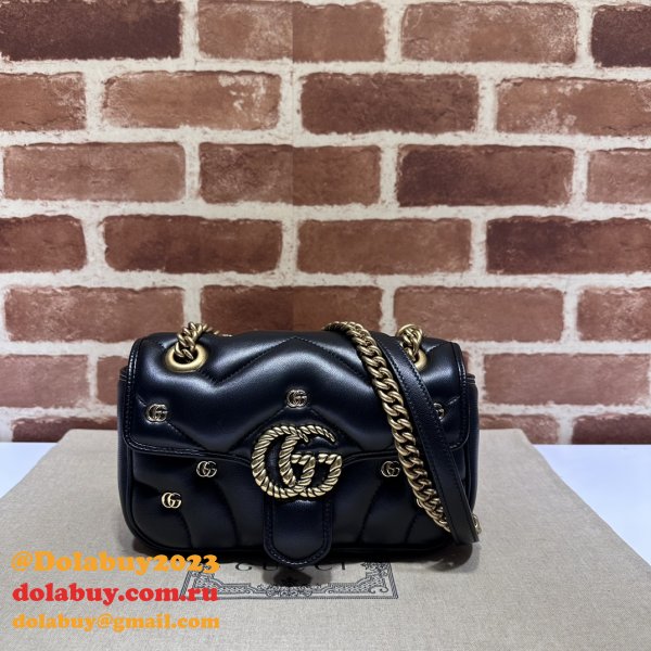 GG Marmont Matelassé 446744 Wholesale Gucci Replicas Bag