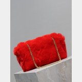 YSL KATE DOUBLE BREAD SUEDE & RABBIT FUR small 22CM BAG