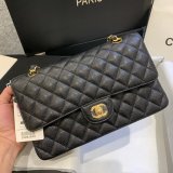 New CC 2021 Replica Quilted Caviar Leather Caviar CF1112 25CM Bags