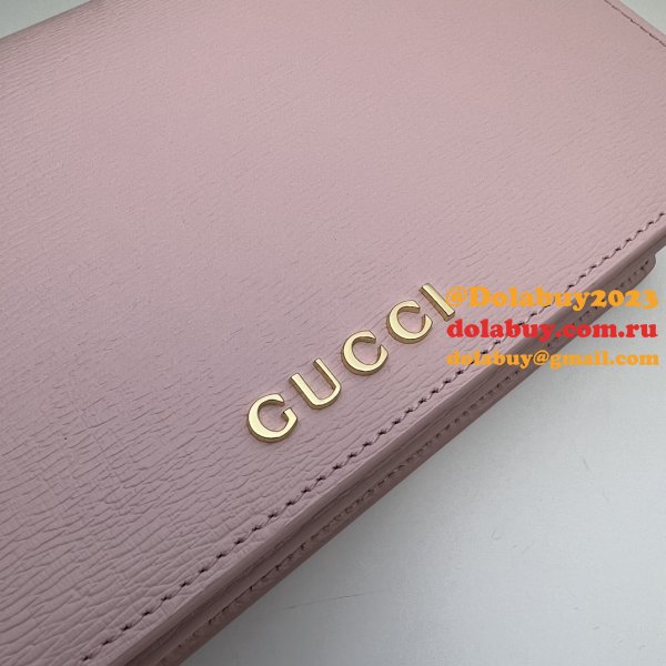 Chain Wallet Inspired Gucci Script 772643 Knockoff Bag