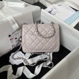 Top Quality CC CF mini classical AS1786 SILVER BALL bag