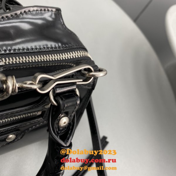 Designer balenciaga cuag Patent leather black