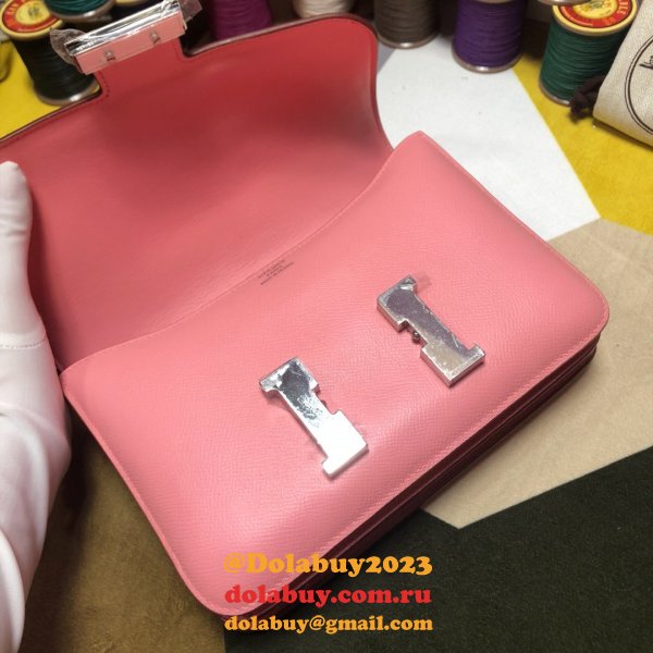 Hermes Constance Bag 23cm Epsom Leather Pink