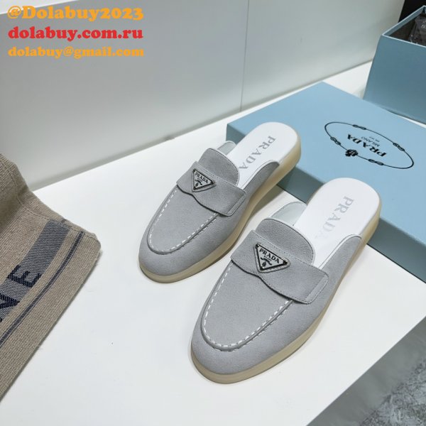 Wholesale Replica Prada 1:1 Designer Saint-Tropez Loafers Shoes